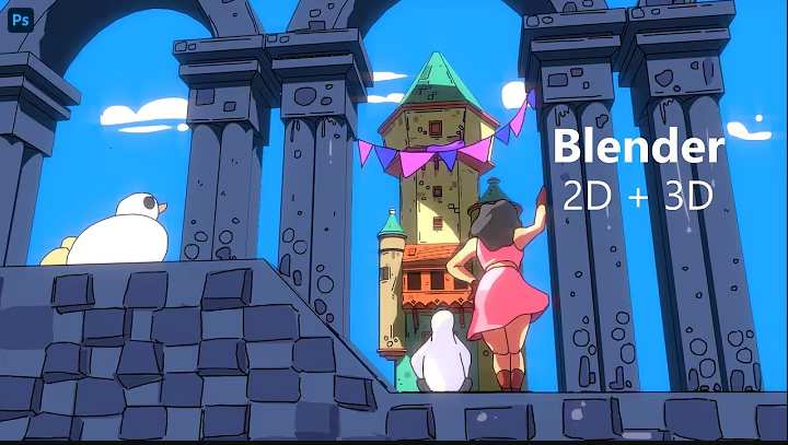 Blender Grease Pencil Tutorial Creating a 2D3D Fantasy Animation.png