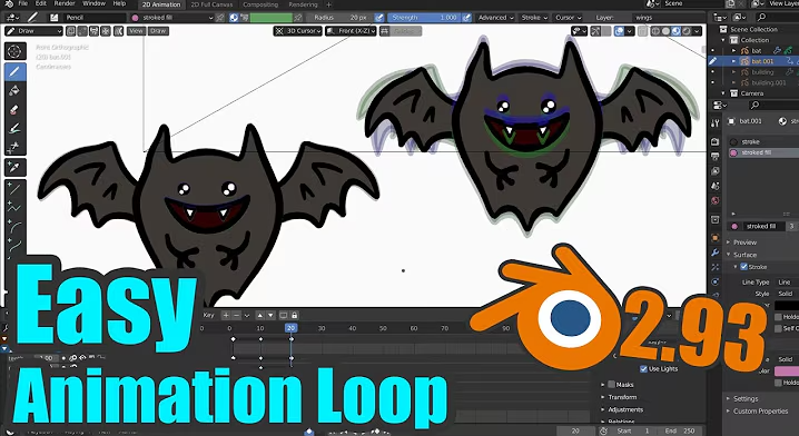 Grease Pencil Animation Loop for Beginners - Blender 2.93 Tutorial.png